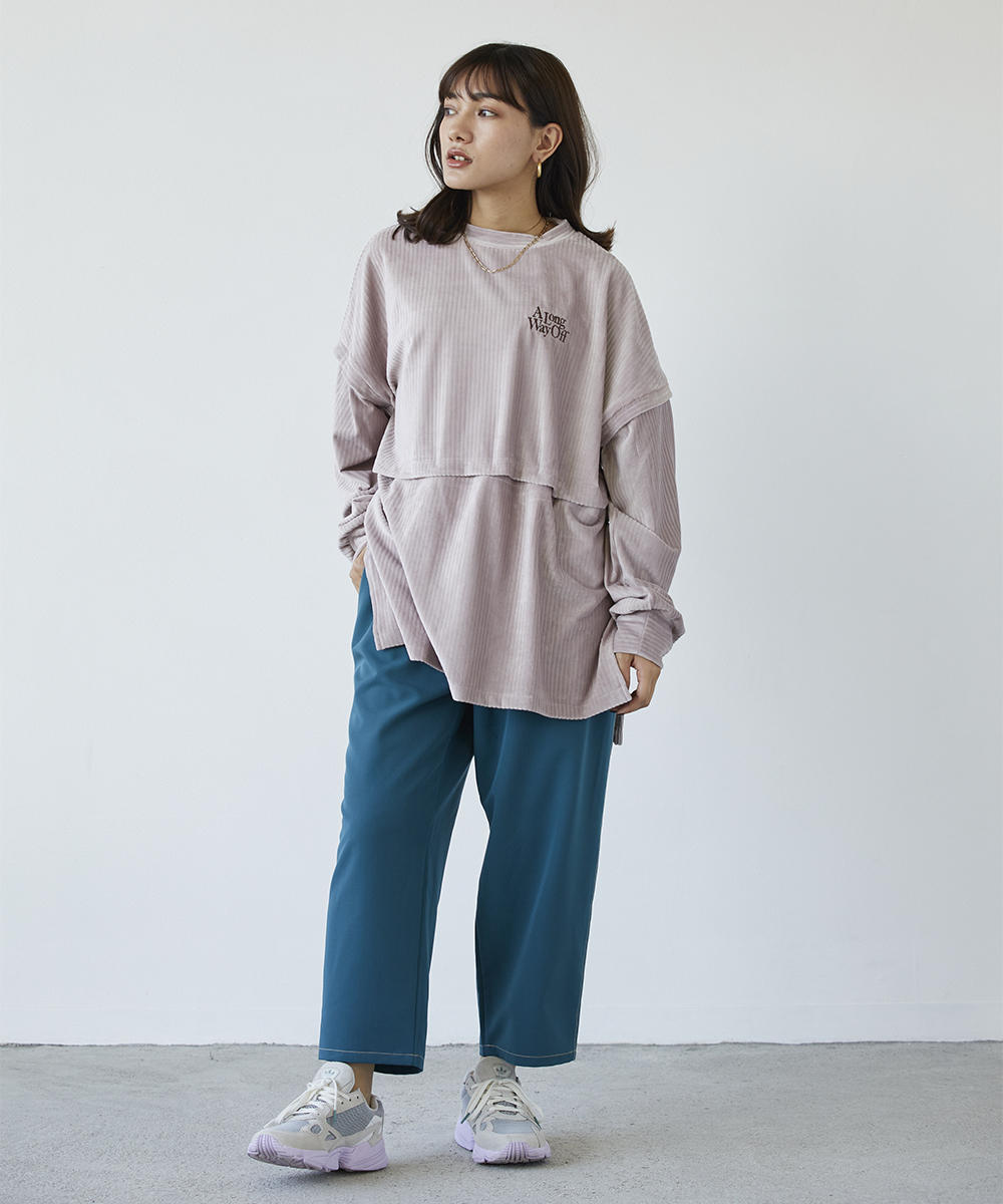 TIME SALE】2WAYベロアチュニックロンTEE｜【NICOLE CLUB】WEB