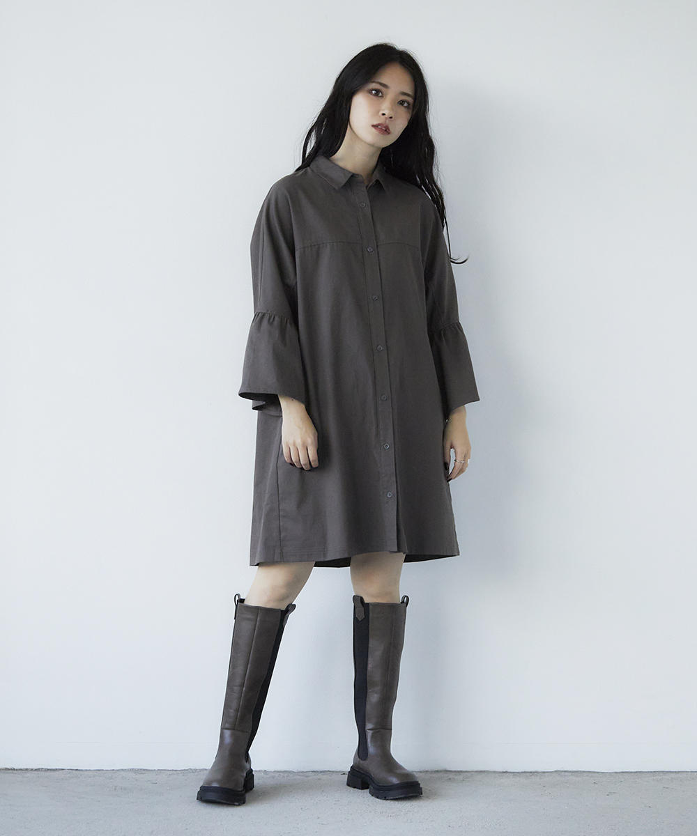 TIME SALE】フレア袖ミニワンピース｜【NC】2BUY10%OFF｜NICOLE CLUB