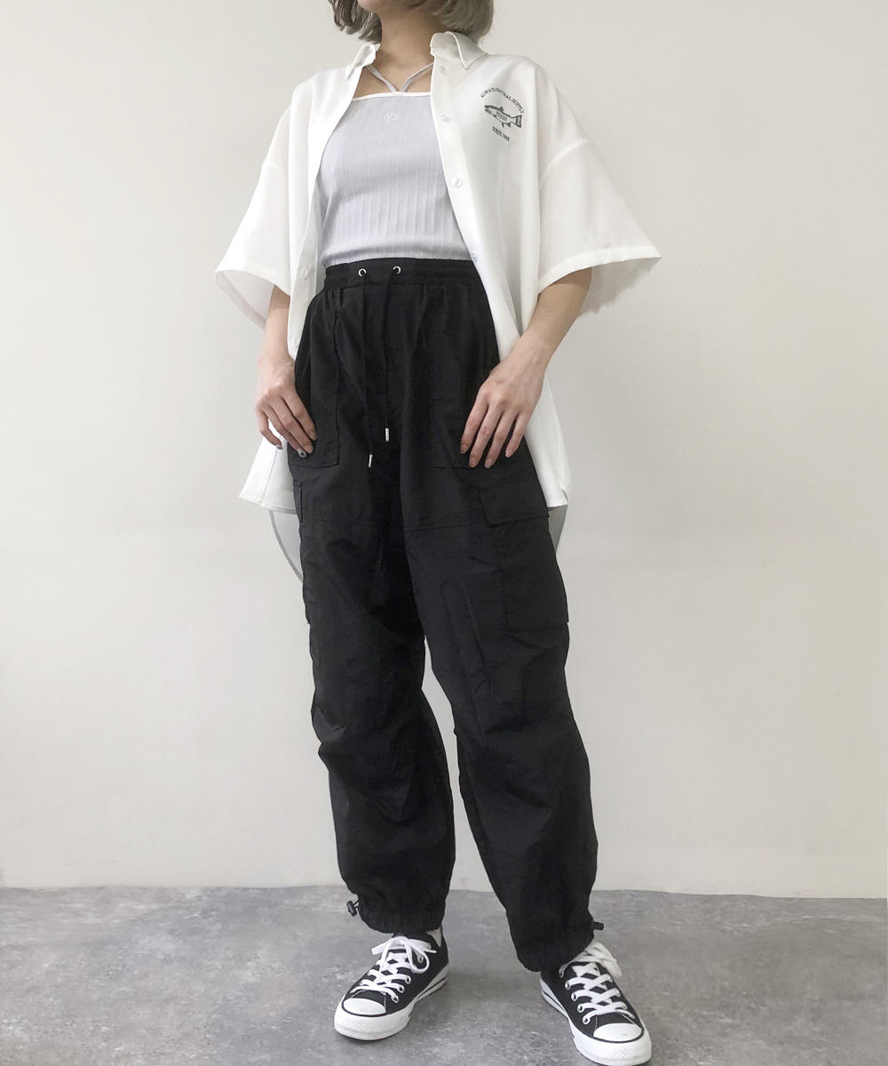 TIME SALE】ナイロンパラシュートパンツ｜【NICOLE CLUB】WEB