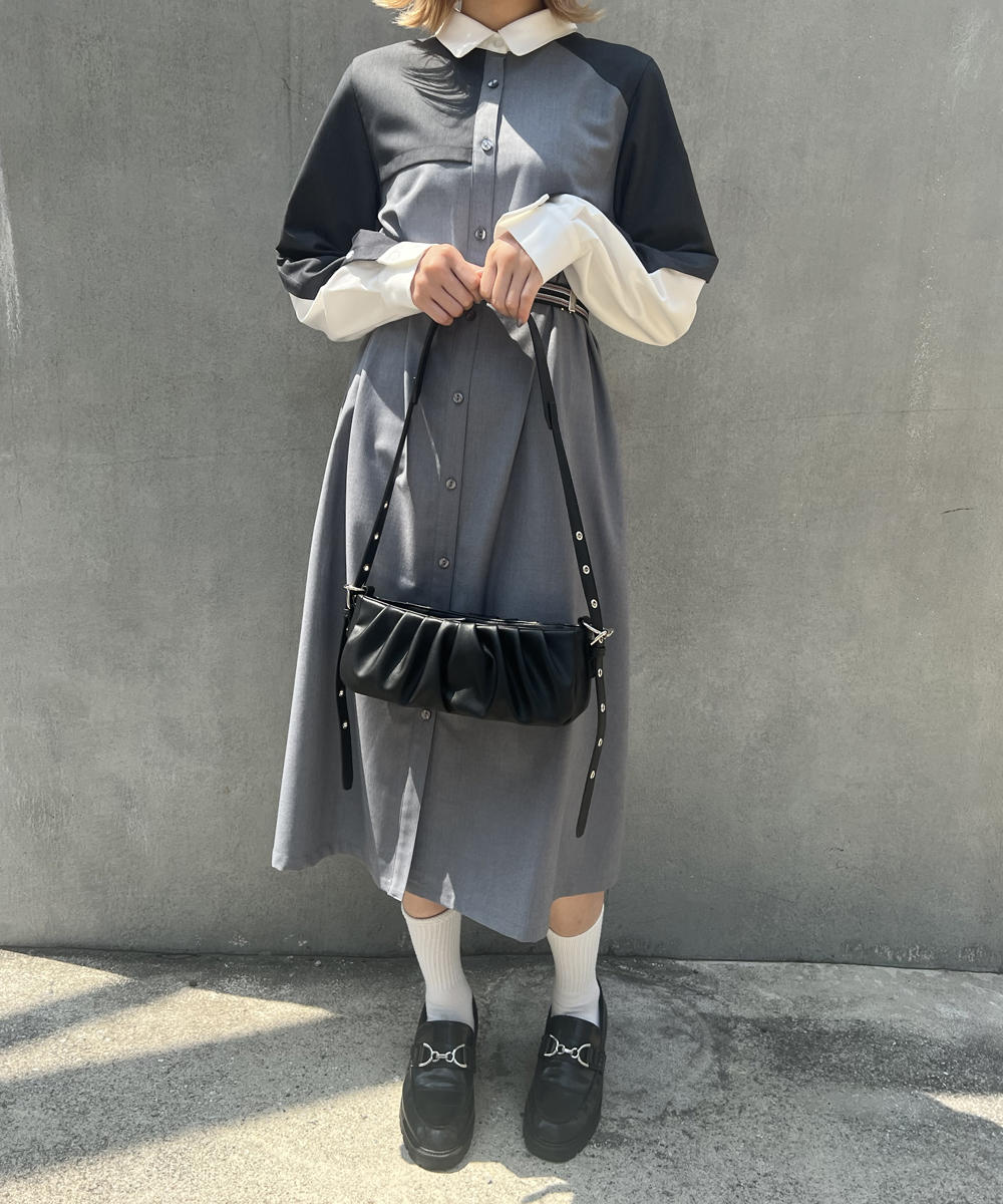 TIME SALE】ギャザーショルダーBAG｜【NICOLE CLUB】WEB限定