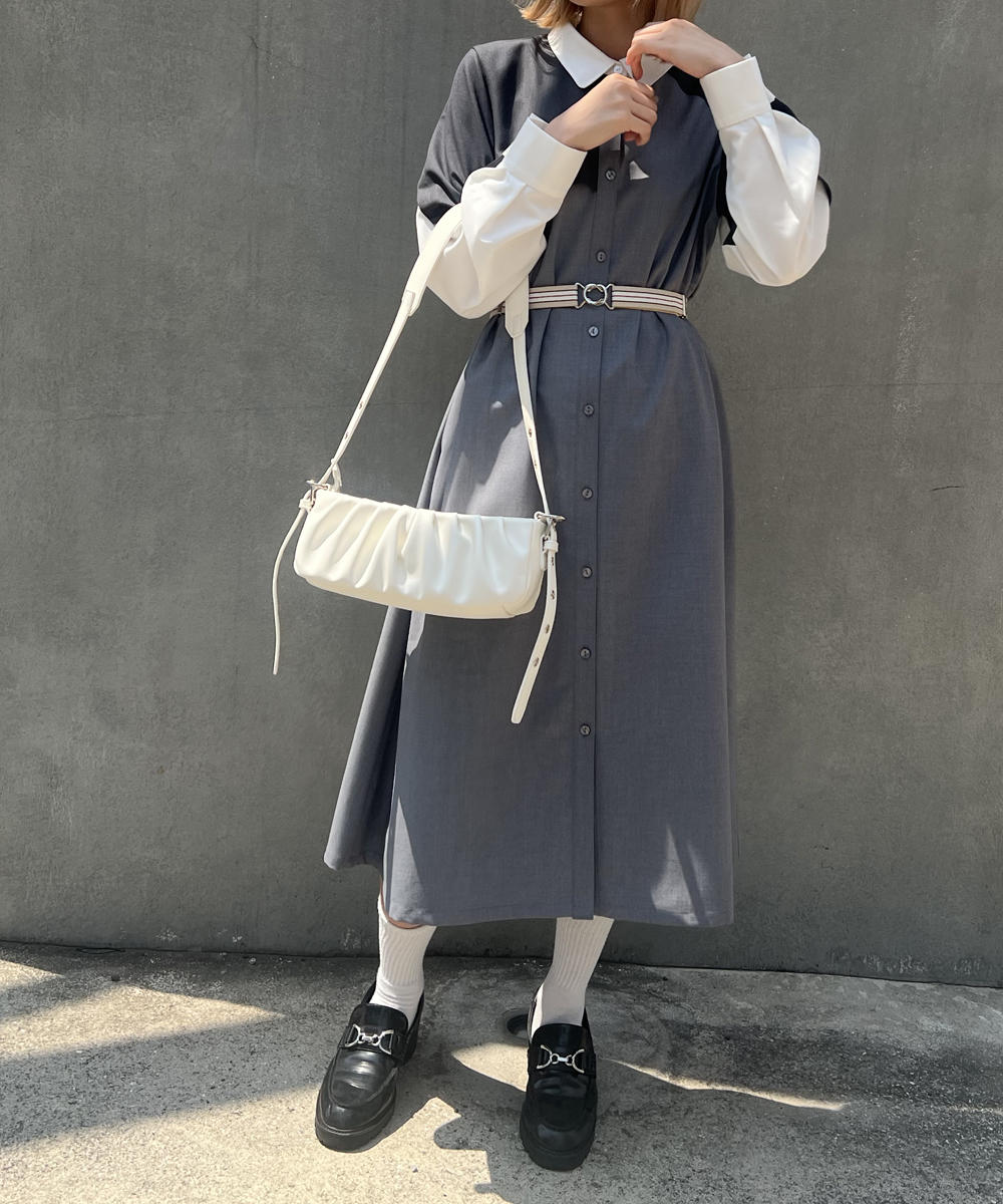 TIME SALE】ギャザーショルダーBAG｜【NICOLE CLUB】WEB限定