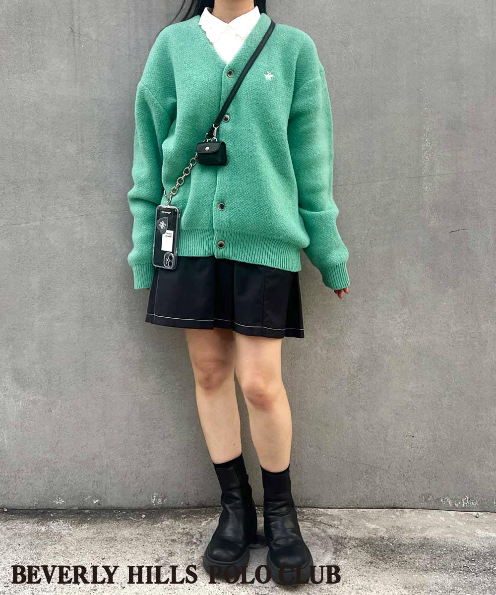 TIME SALE】【BEVERLY HILLS POLO CLUB】モヘアタッチ