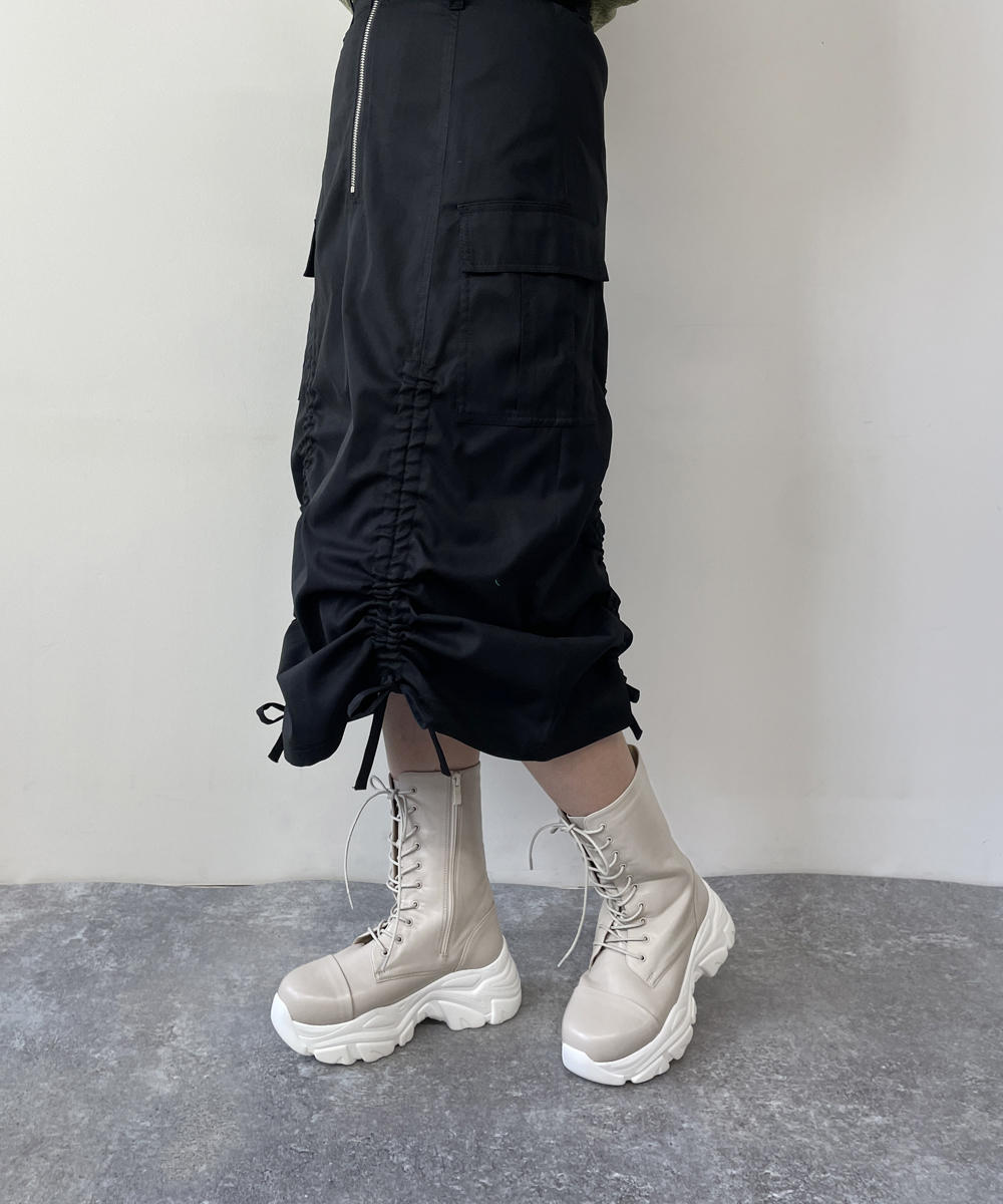 厚底レースアップブーツ|【NICOLE CLUB】WEB限定 1BUY15%OFF 厚底レースアップブーツ|【NICOLE CLUB】WEB限定 1BUY15%OFF