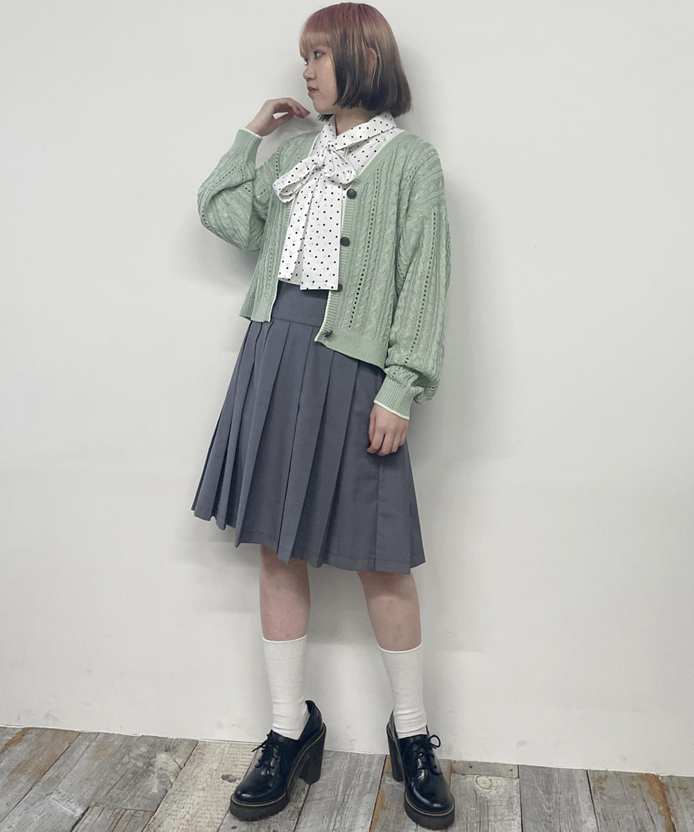 TIME SALE】ライン配色スカシアミカーディガン｜【NICOLE CLUB