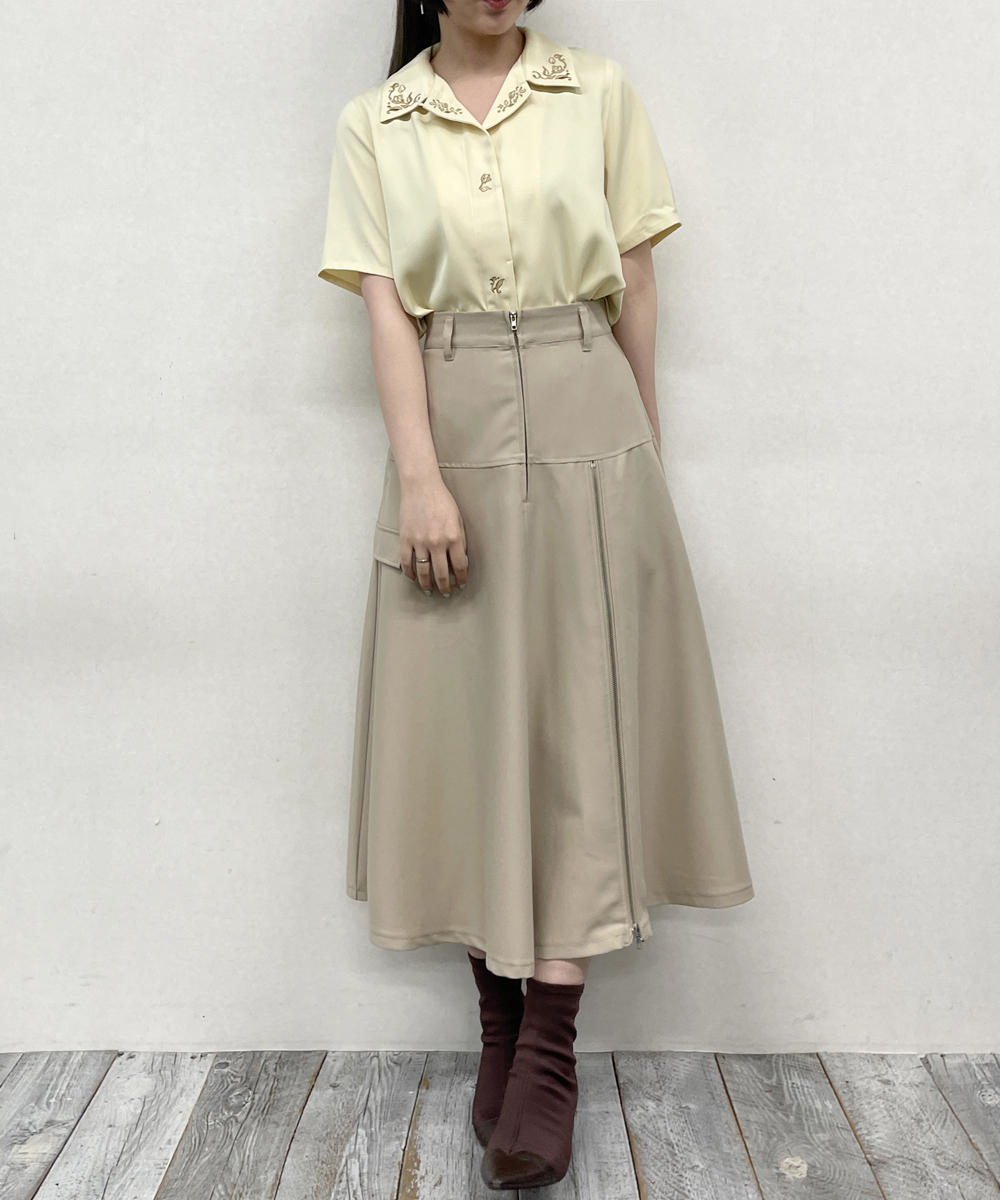 2WAY衿_比翼刺繍ブラウス｜【NICOLE CLUB】WEB限定 1BUY15%OFF