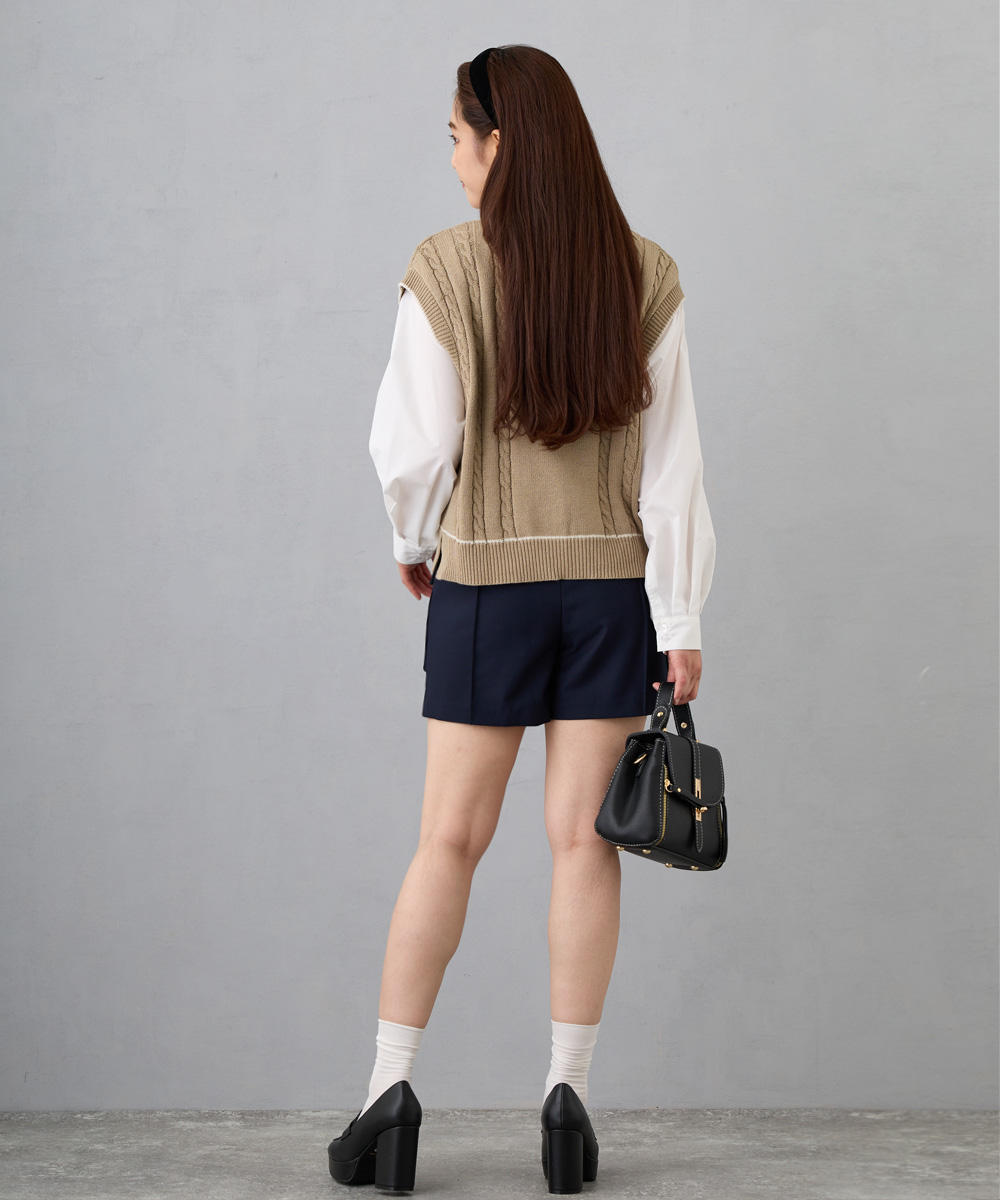 TIME SALE】ラインケーブルニットベスト|ベスト|NICOLE CLUB TIME SALE】ラインケーブルニットベスト|ベスト|NICOLE CLUB